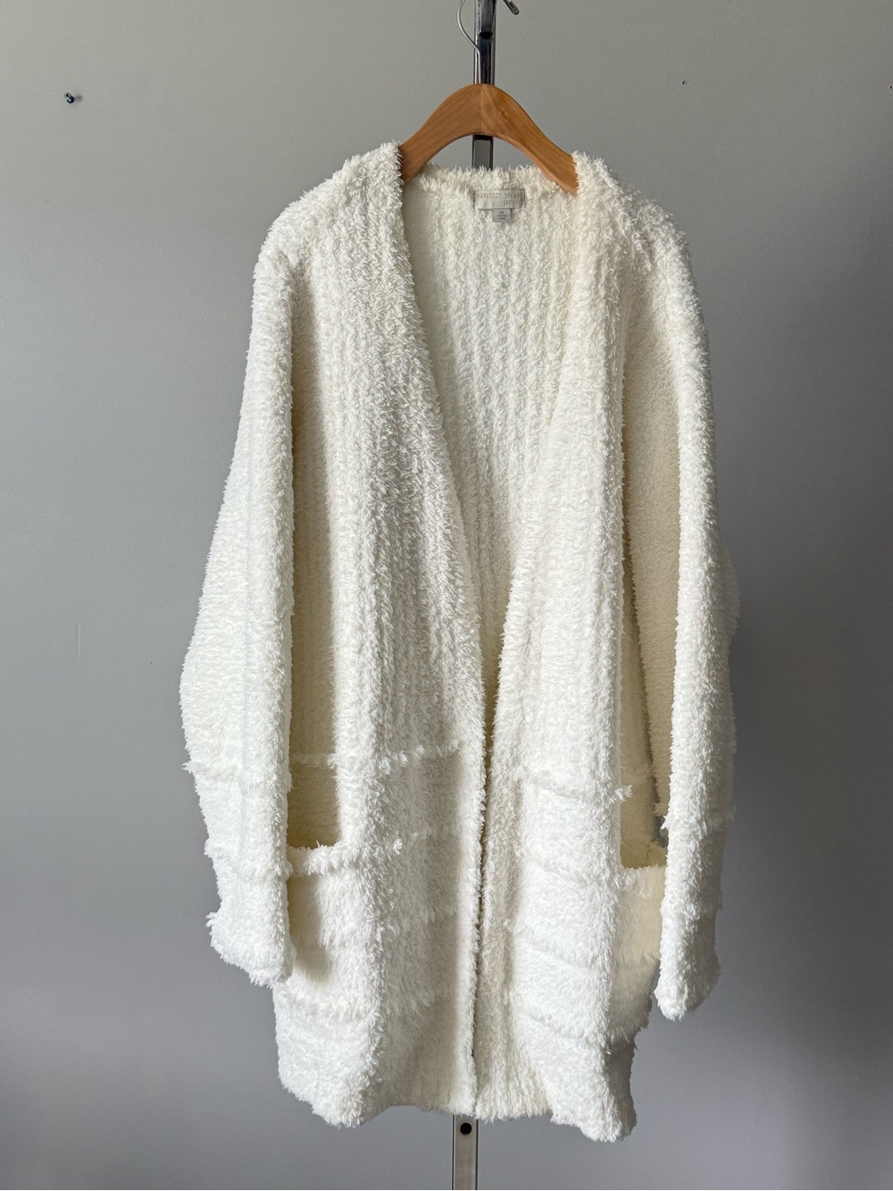 Barefoot Dreams CozyChic Boardwalk Cardigan Cream 2X